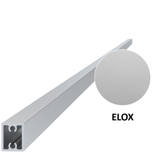 Eloxovaný profil pro výplň 20x16x6000 mm, materiál 6463, T6, hliník s eloxovanou vrstvou 15 mikronů, barva stříbrná, cena za KUS